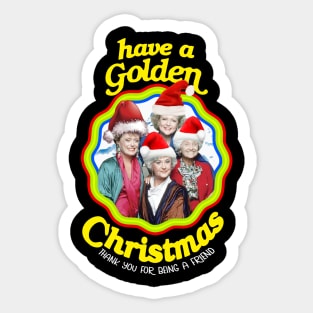 golden girls christmas Sticker